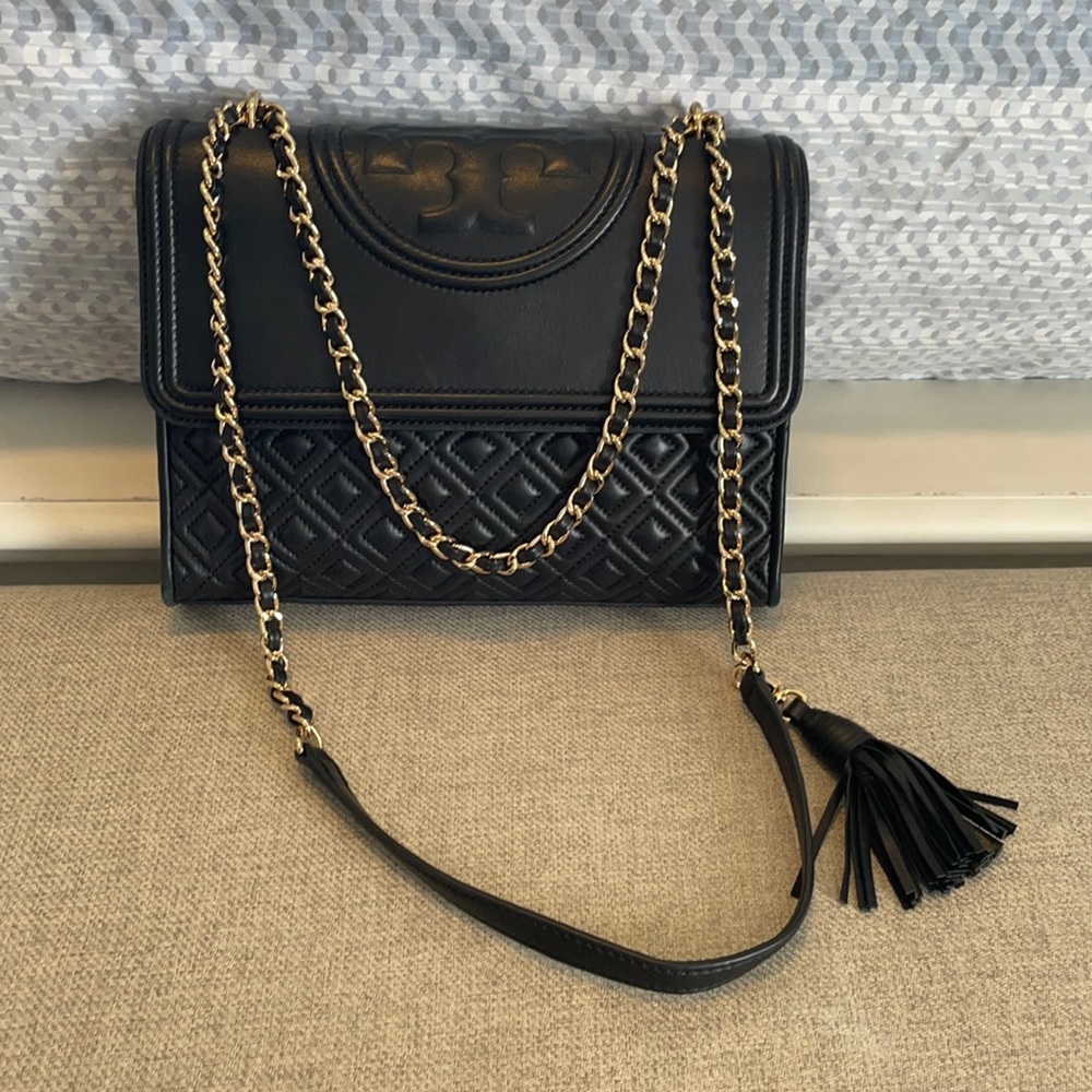 Fleming Convertible Leather Shoulder Bag